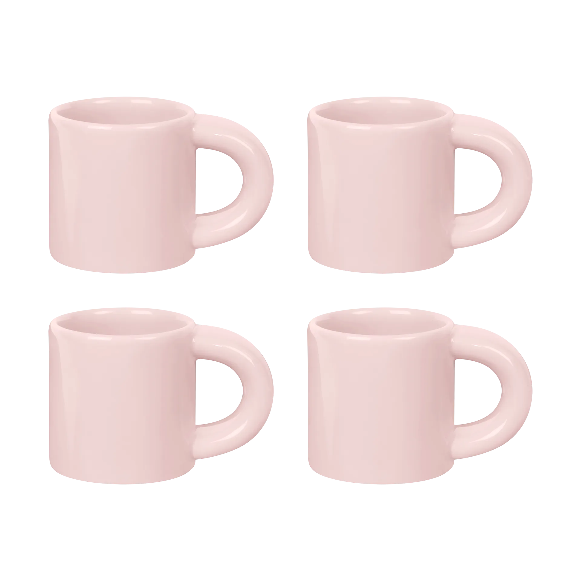 4 Tazas espresso Bronto 10 cl, Pink Hem
