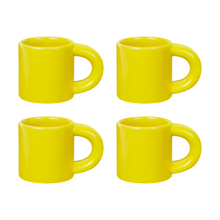 4 Tazas espresso Bronto 10 cl - Yellow - Hem