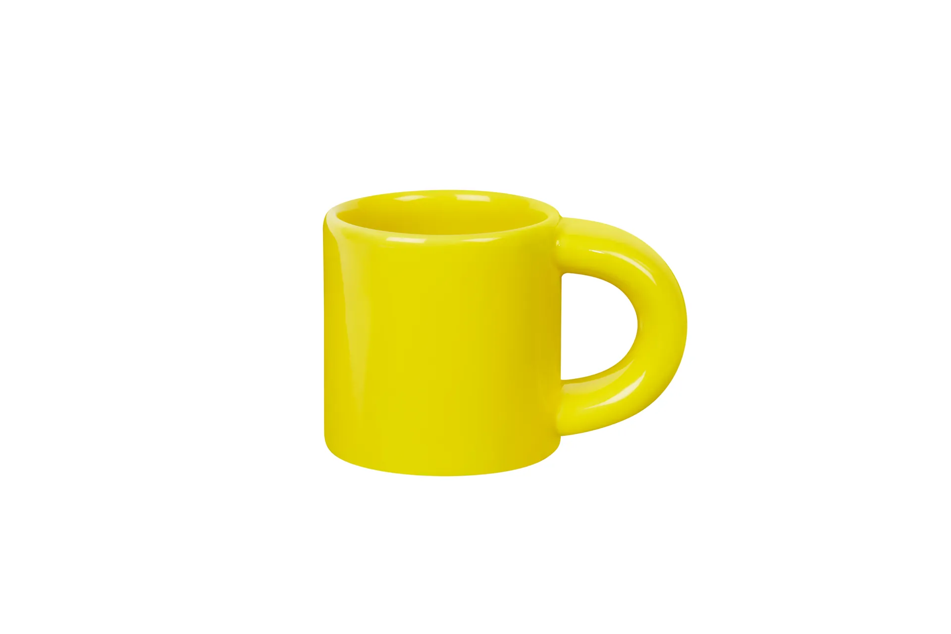 4 Tazas espresso Bronto 10 cl, Yellow Hem