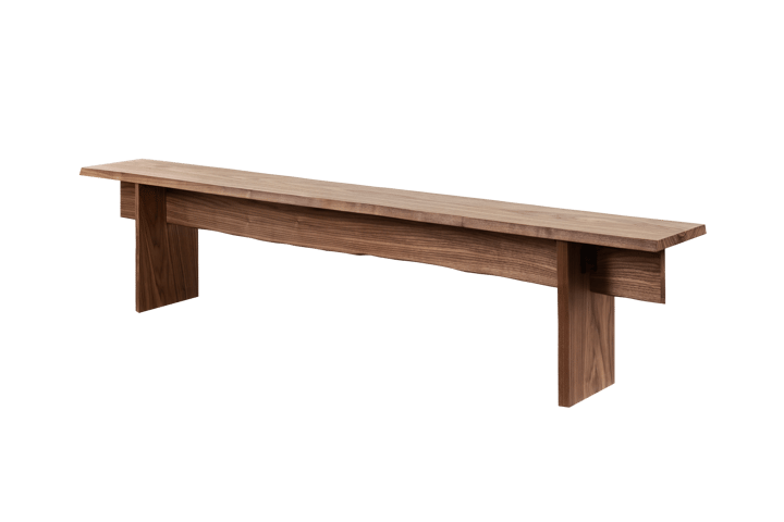 Banco Bookmatch 210 cm, Nogal Hem