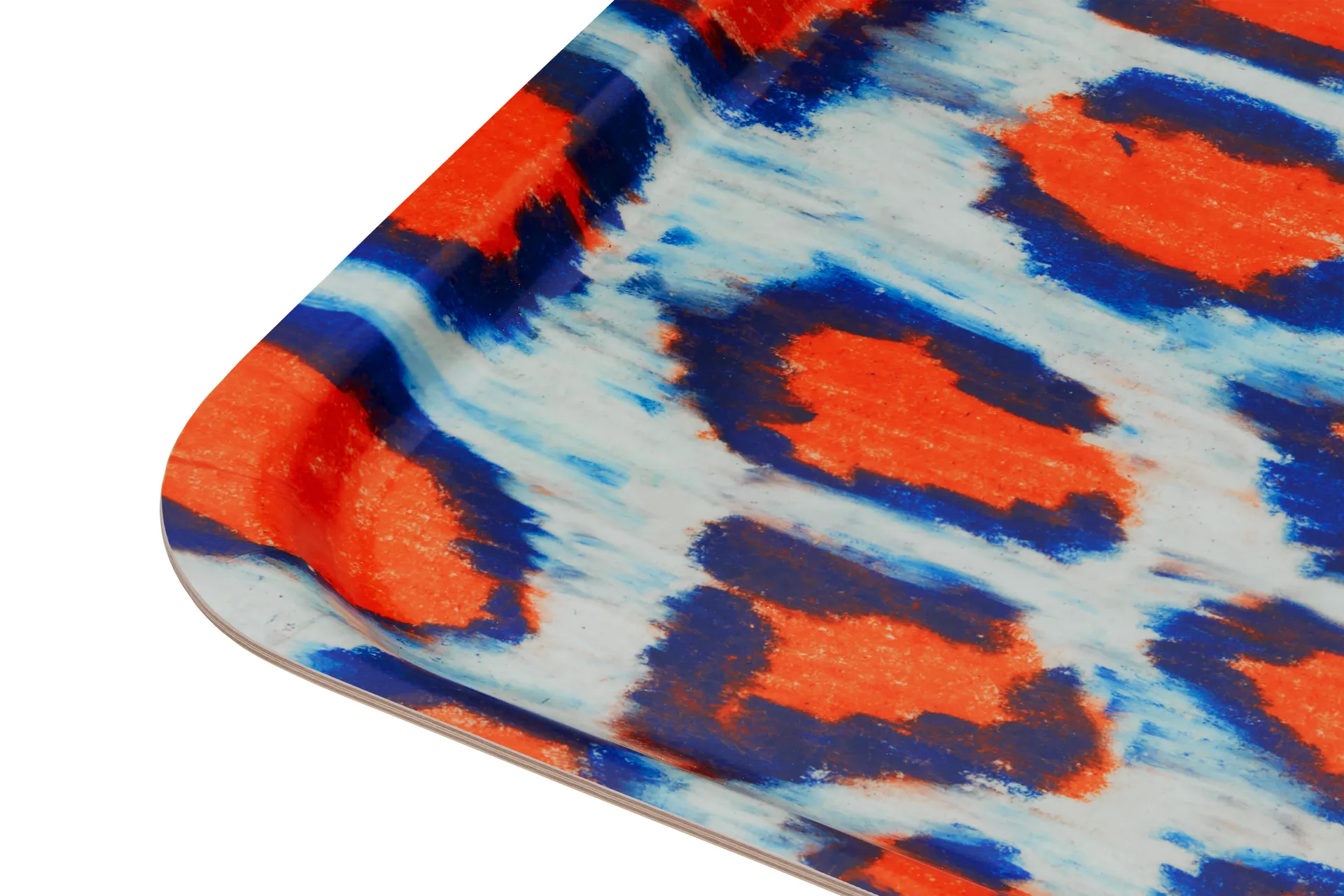 Bandeja Monster Medium 37x53 cm, Coral-white-ultramarine blue Hem