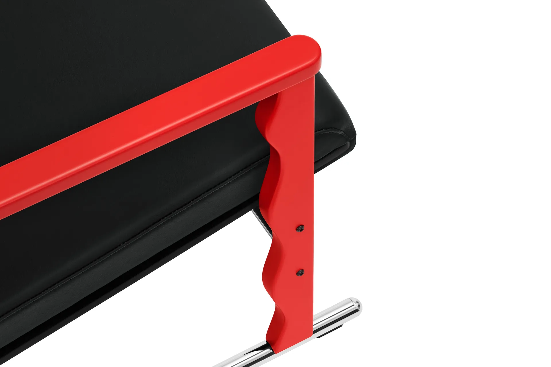 Butaca Lounge Experiment 503, Red-black leather Hem