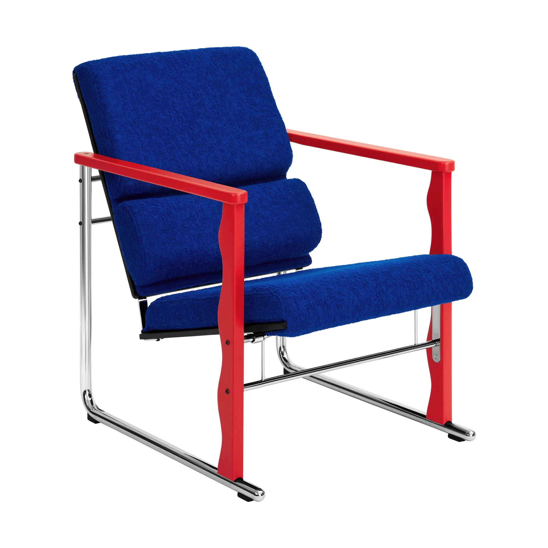 Butaca Lounge Experiment 503, Red-ultramarine Hem