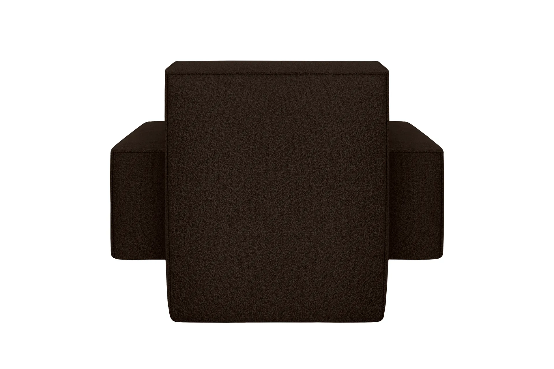 Butaca Lounge Hunk con reposabrazos, Chocolate Hem