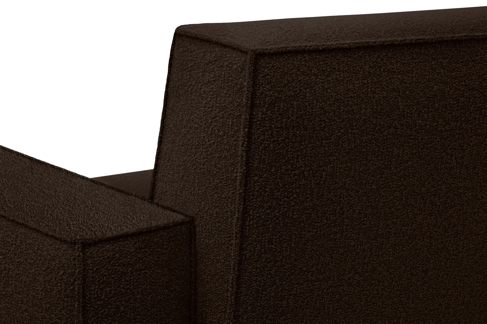 Butaca Lounge Hunk con reposabrazos, Chocolate Hem