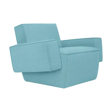 Butaca Lounge Hunk con reposabrazos - Icicle - Hem