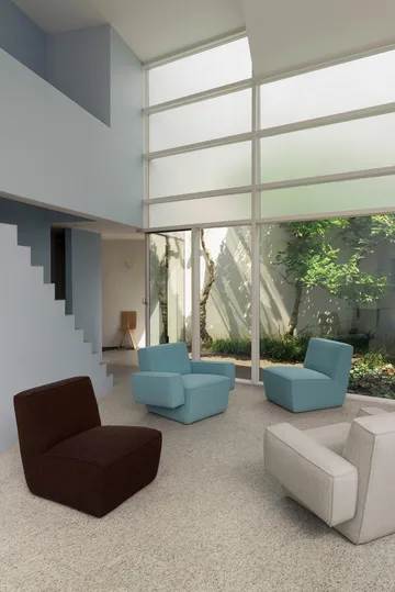 Butaca Lounge Hunk con reposabrazos - Icicle - Hem