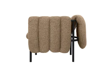 Butaca Lounge Puffy - Sawdust-black grey - Hem