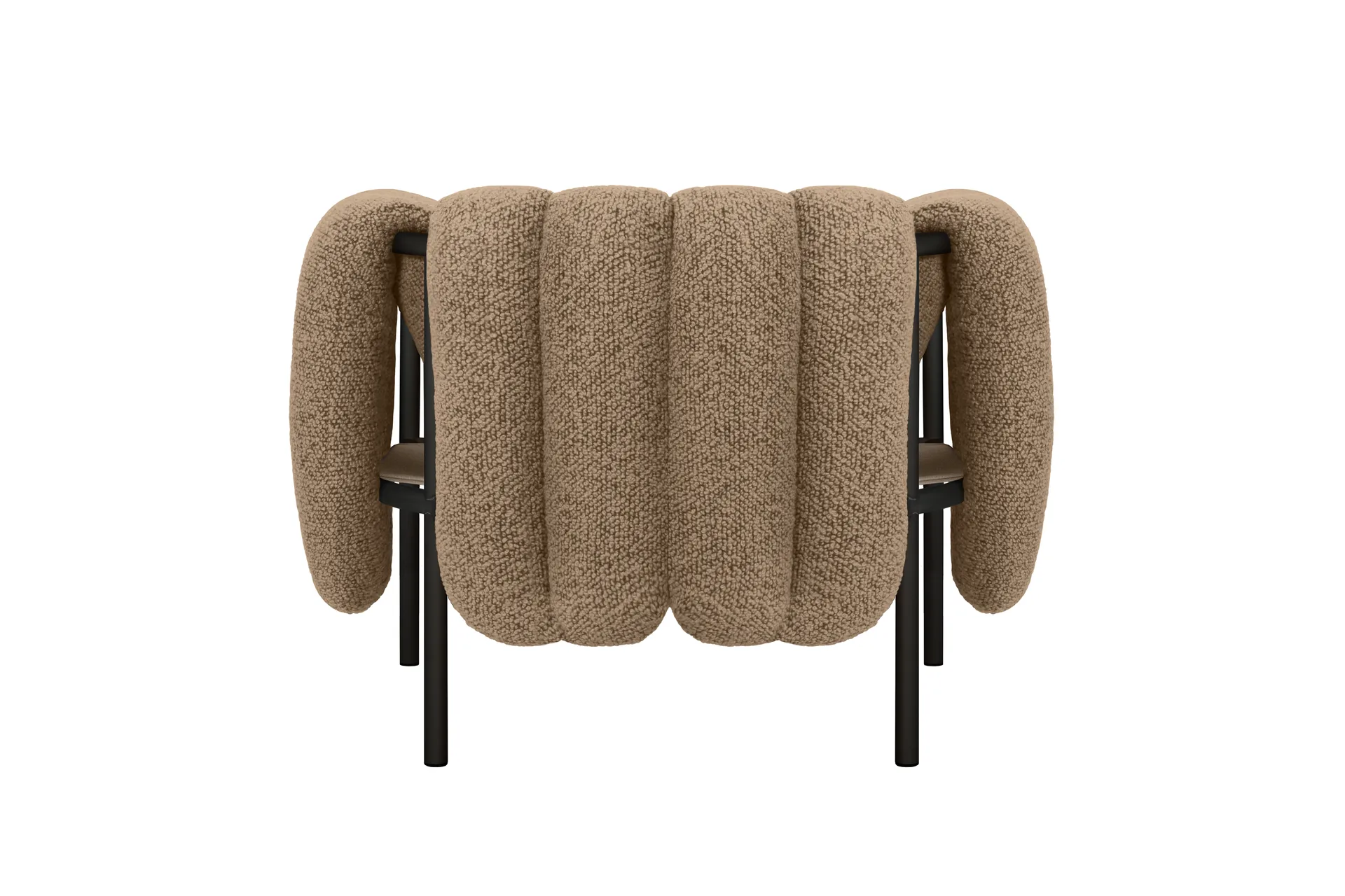 Butaca Lounge Puffy, Sawdust-black grey Hem