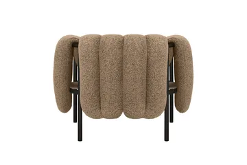 Butaca Lounge Puffy - Sawdust-black grey - Hem