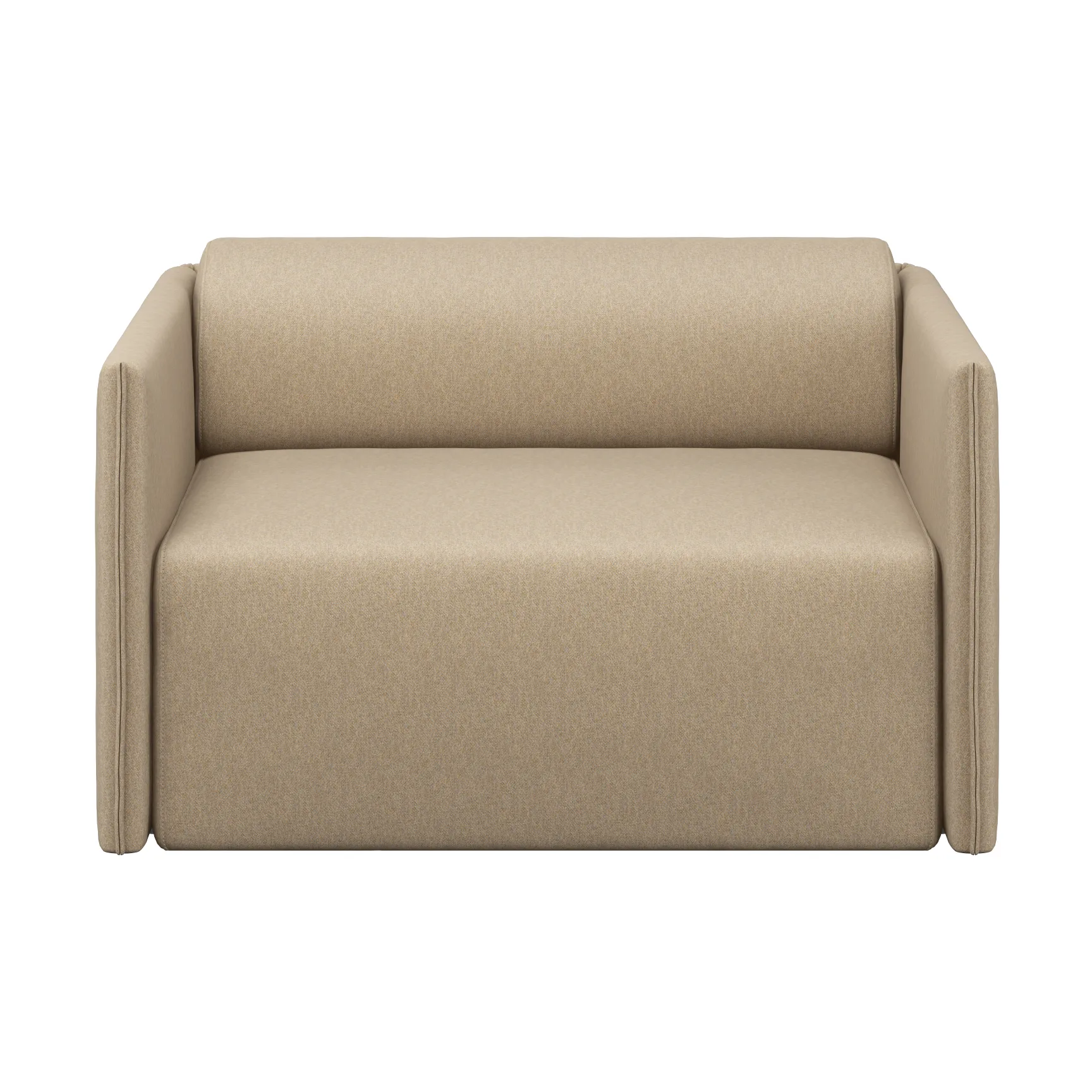 Butaca Palo Block Single-seater Low, Beige Hem