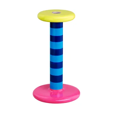 Candelabro Pesa High 23 cm - Sky blue-night blue stripe - Hem