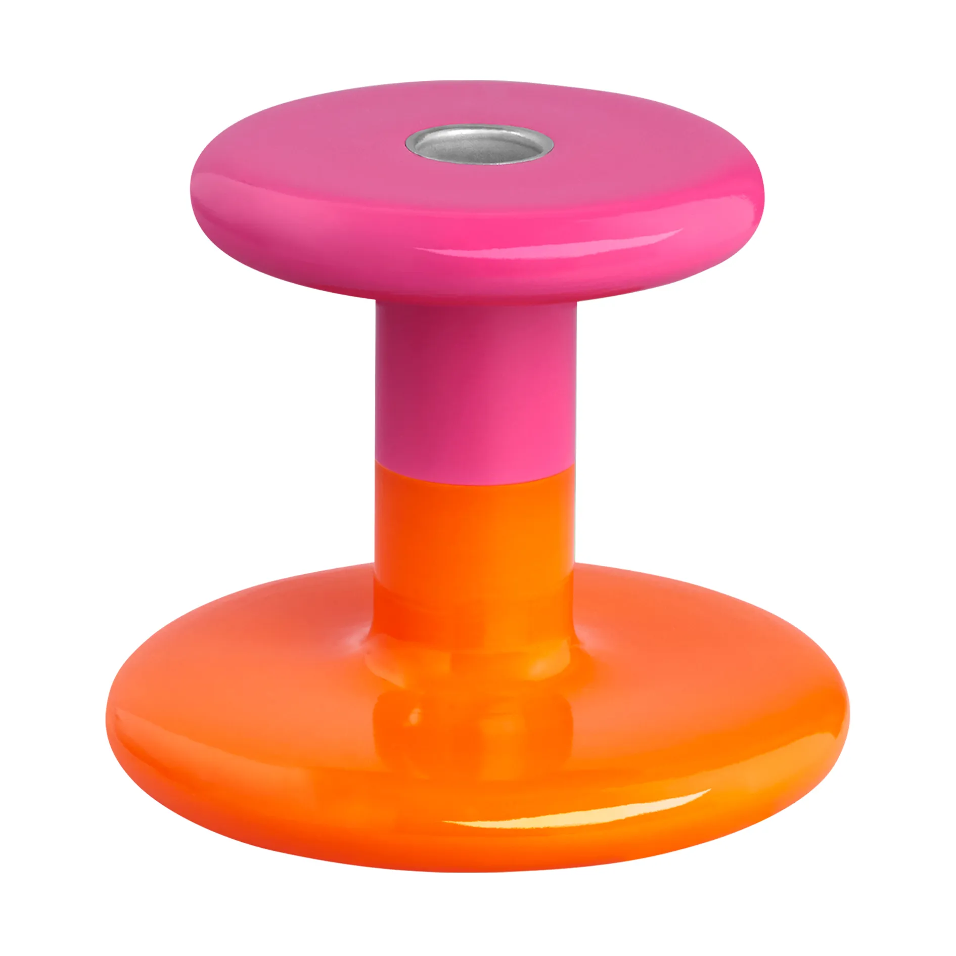 Candelabro Pesa Low 11 cm, Magenta-orange Hem