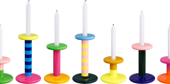 Candelabro Pesa Low 11 cm, Pink-green Hem