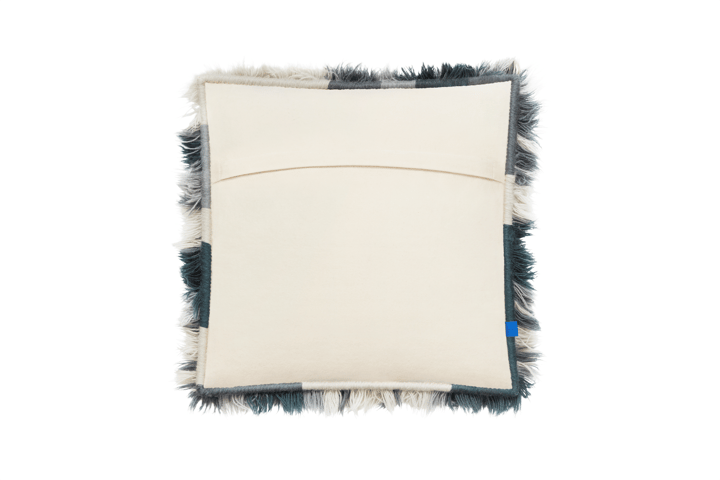 Cojín Monster Medium 50x50 cm, Dark teal-off white Hem