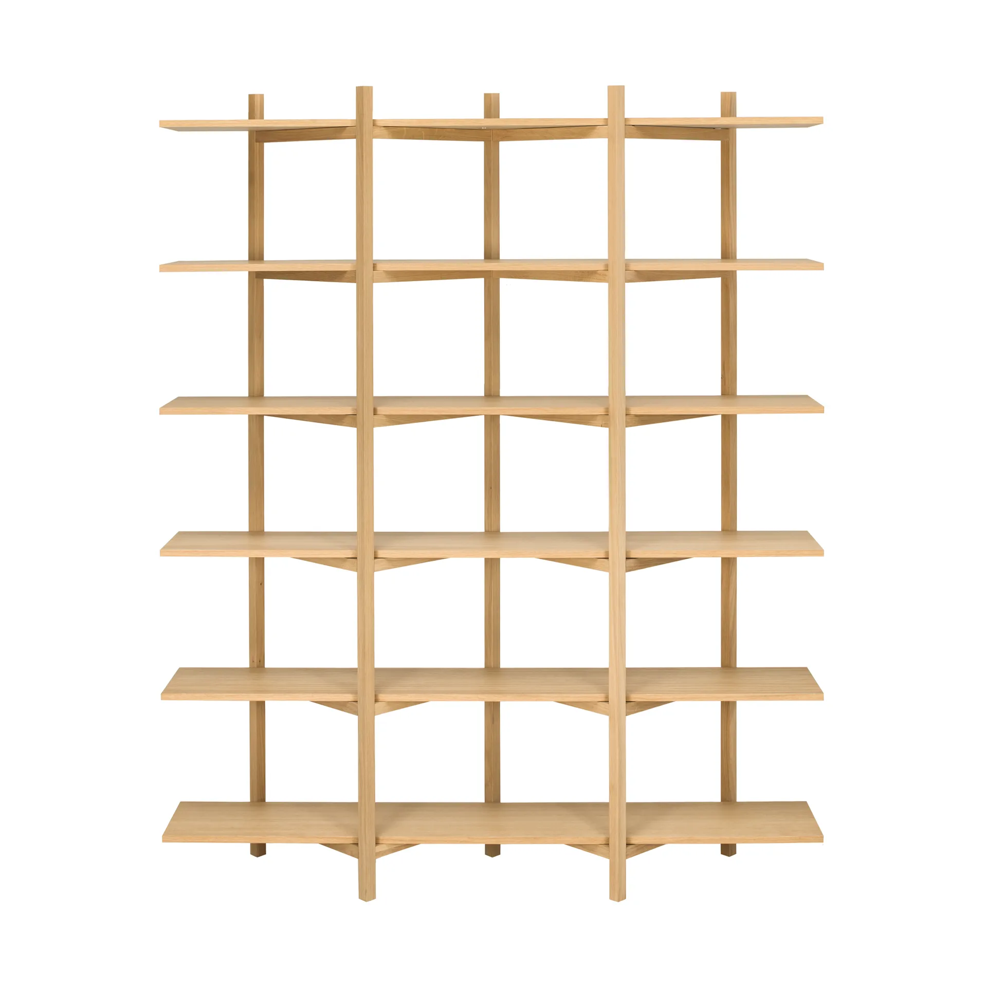 Estantería Zig Zag High 175x214 cm, Roble Hem