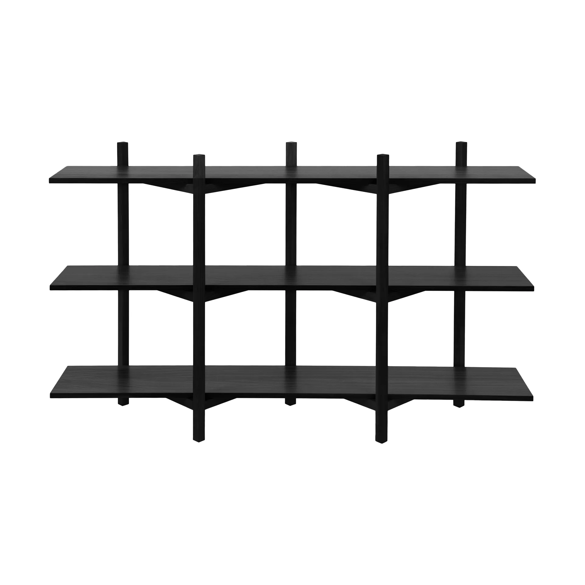 Estantería Zig Zag Low 175x100 cm, Black Hem