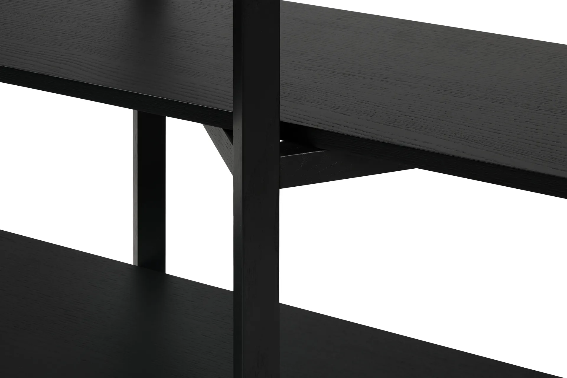 Estantería Zig Zag Low 175x100 cm, Black Hem