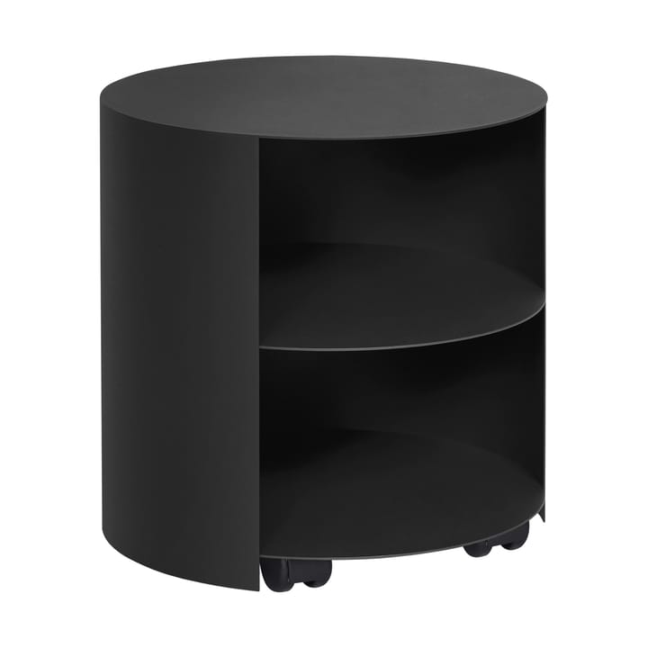 Mesa auxiliar Hide Ø38x41 cm - Jet black textured - Hem