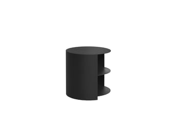 Mesa auxiliar Hide Ø38x41 cm - Jet black textured - Hem