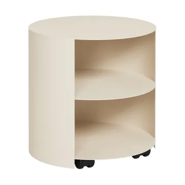 Mesa auxiliar Hide Ø38x41 cm - Light ivory textured - Hem