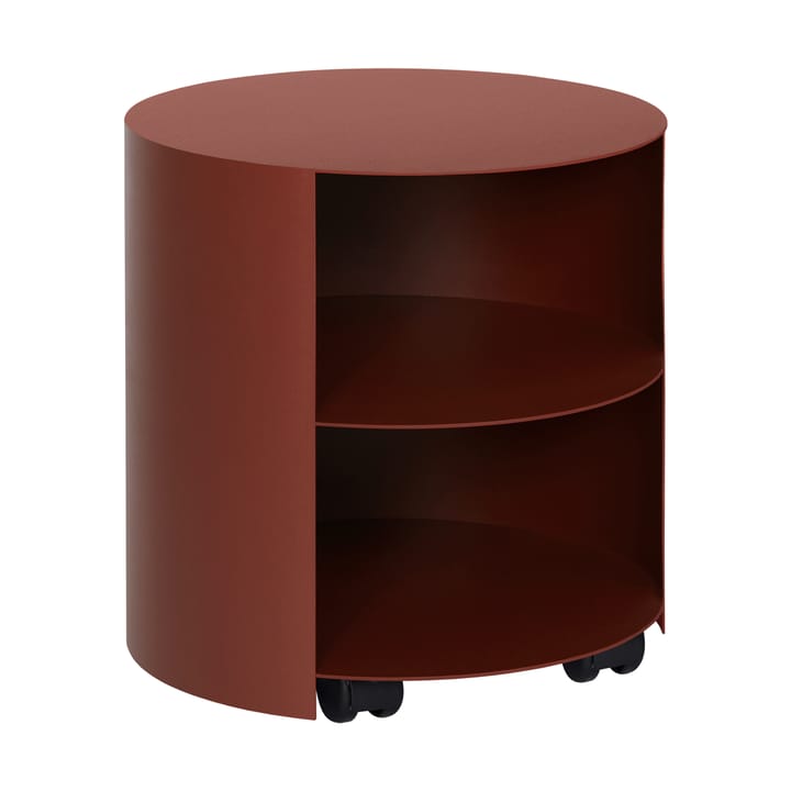 Mesa auxiliar Hide Ø38x41 cm - Red brown textured - Hem