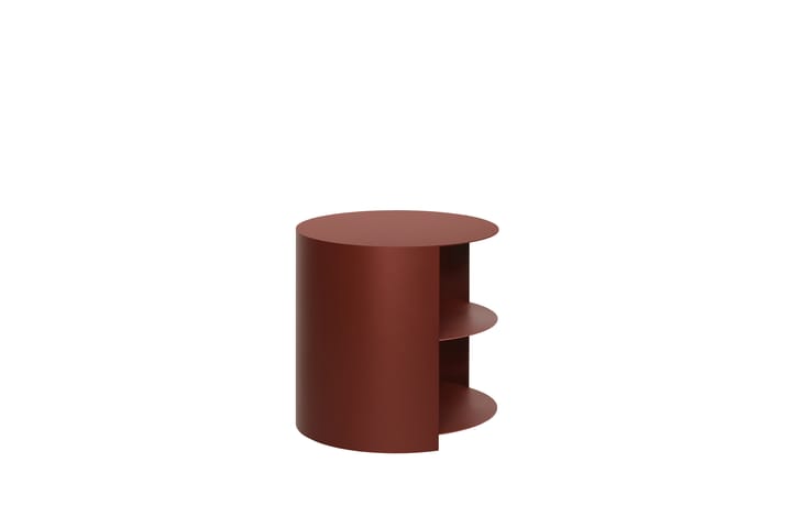 Mesa auxiliar Hide Ø38x41 cm, Red brown textured Hem