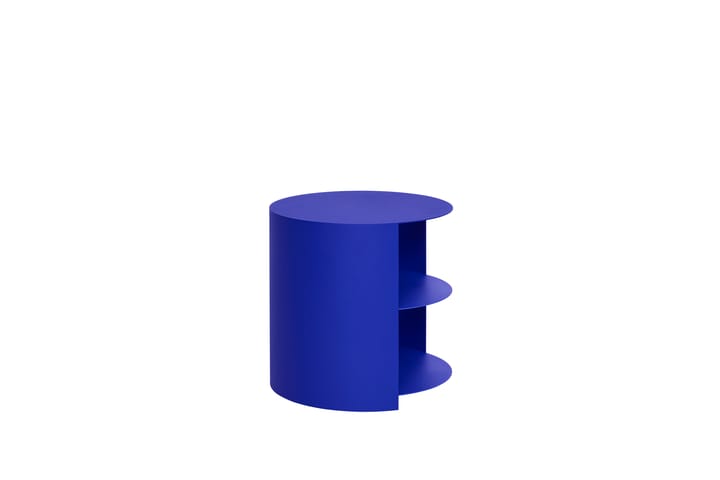 Mesa auxiliar Hide Ø38x41 cm, Ultramarine blue textured Hem