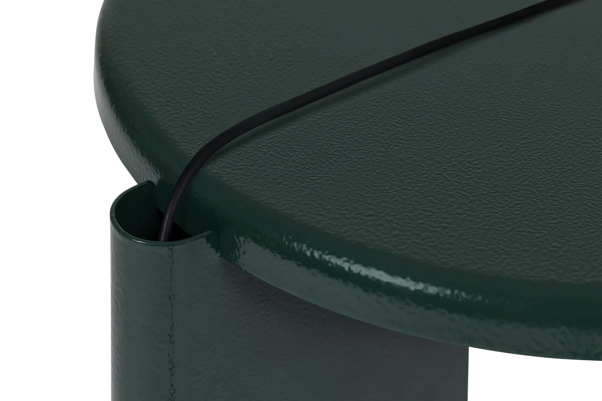 Mesa auxiliar Lolly 56 cm, Black green gloss Hem
