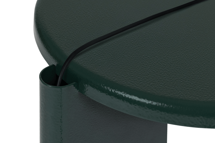 Mesa auxiliar Lolly 56 cm, Black green gloss Hem