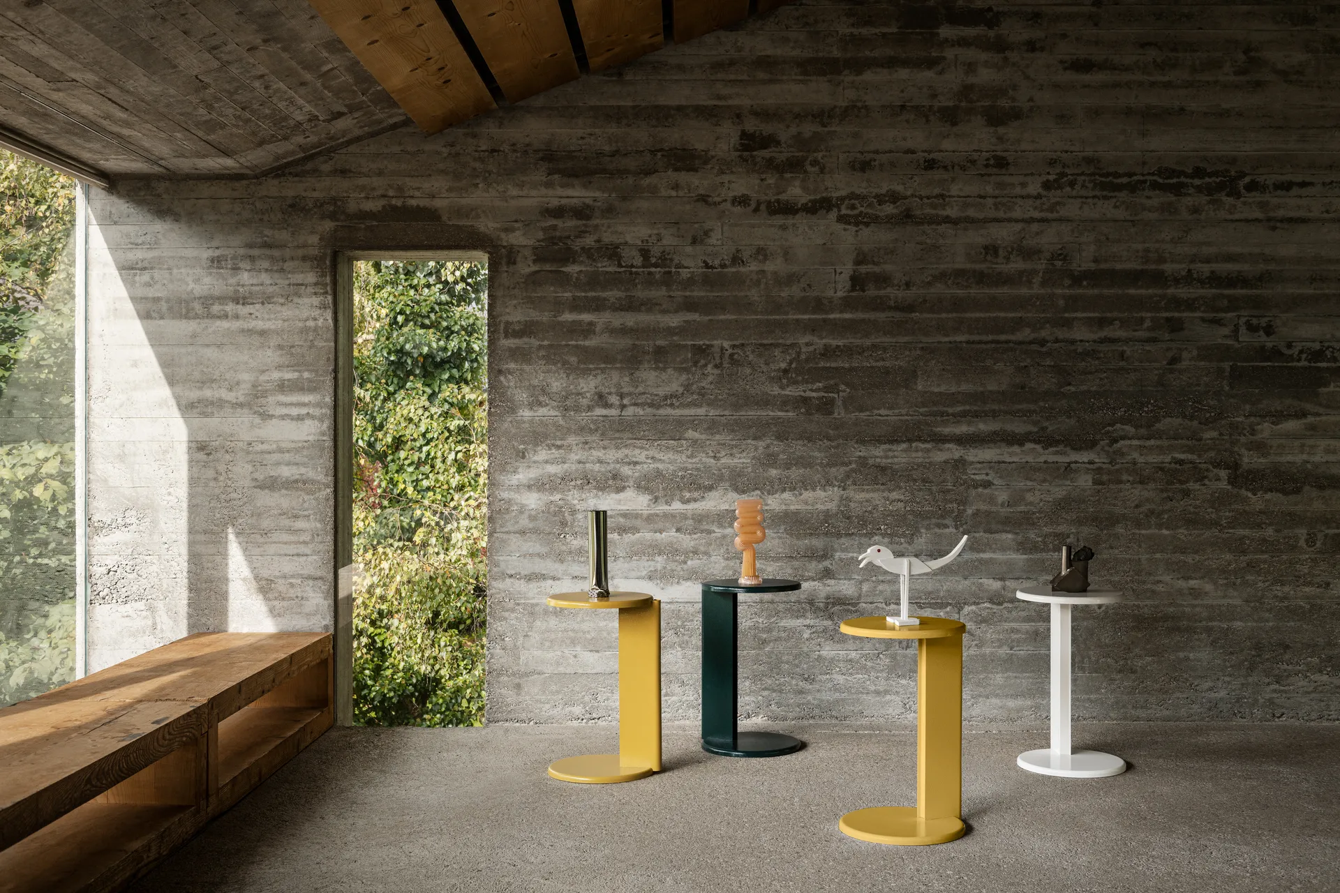 Mesa auxiliar Lolly 56 cm, Cream matte Hem