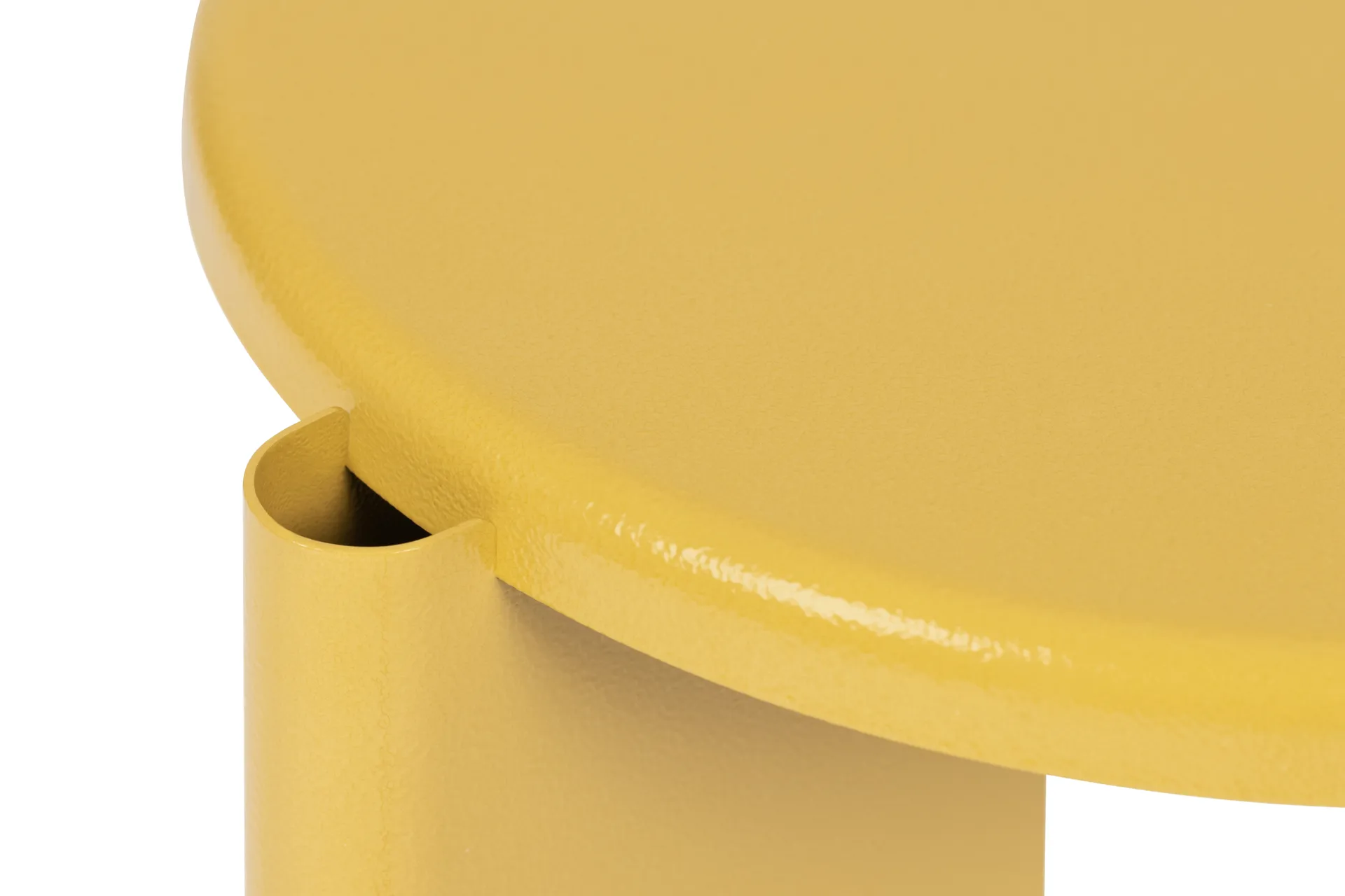 Mesa auxiliar Lolly 56 cm, Ochre yellow gloss Hem