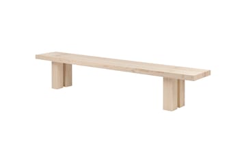 Mesa de comedor Max con bancos 250 cm - Fresno - Hem