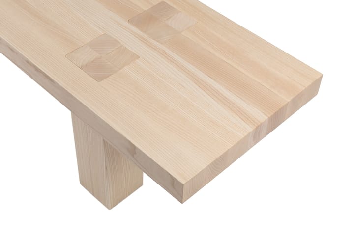 Mesa de comedor Max con bancos 250 cm, Fresno Hem