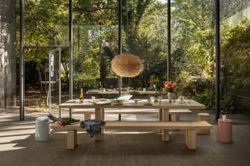 Mesa de comedor Max con bancos 250 cm - Fresno - Hem