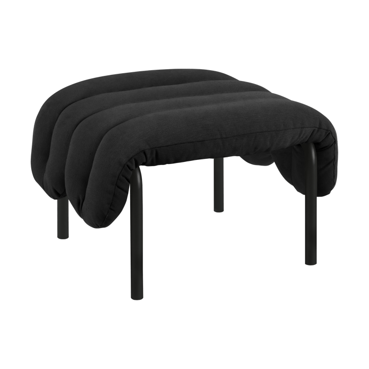 Ottoman Puffy 58x67 cm - Anthracite-black grey - Hem