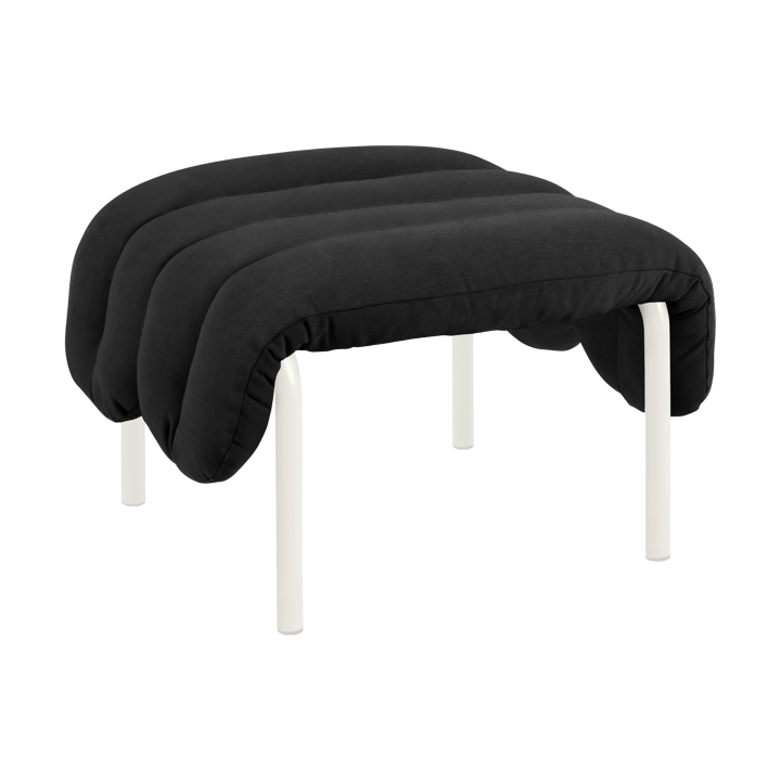 Ottoman Puffy 58x67 cm - Anthracite-cream - Hem
