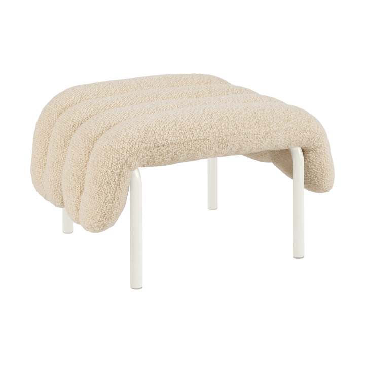 Ottoman Puffy 58x67 cm - Eggshell-cream - Hem