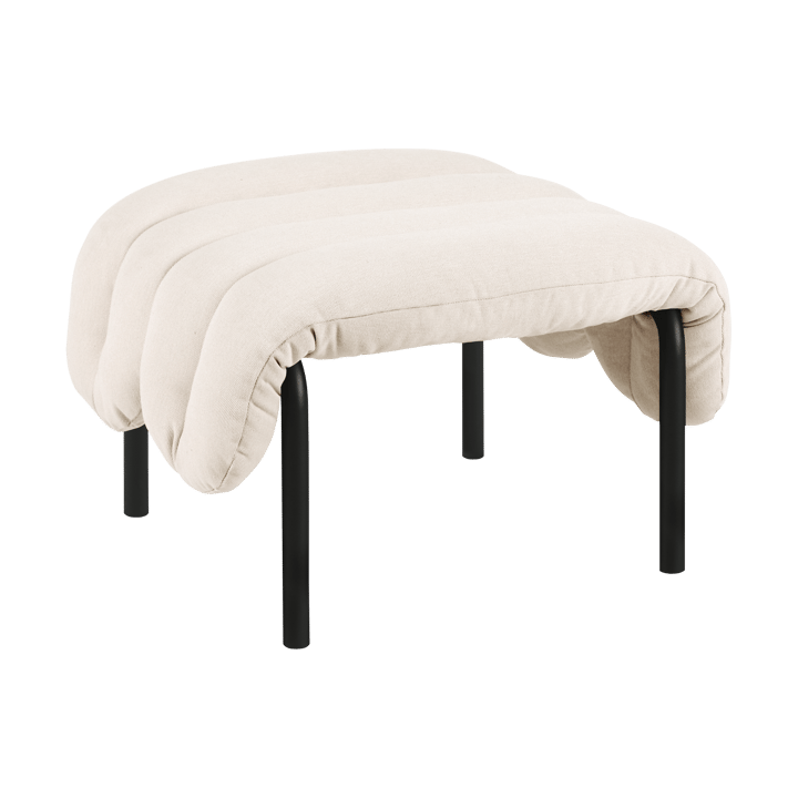 Ottoman Puffy 58x67 cm - Natural-black grey - Hem