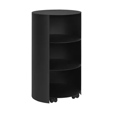 Piedestal Hide Ø38x68 cm - Jet black textured - Hem