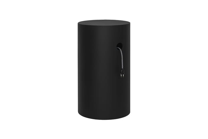 Piedestal Hide Ø38x68 cm, Jet black textured Hem