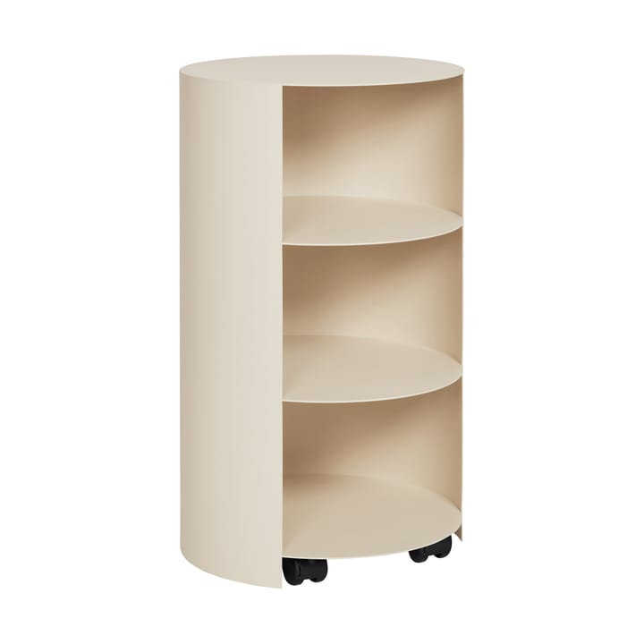 Piedestal Hide Ø38x68 cm - Light ivory textured - Hem