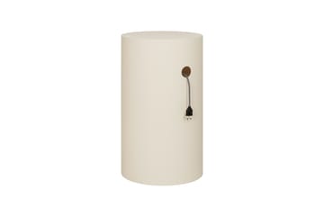 Piedestal Hide Ø38x68 cm - Light ivory textured - Hem