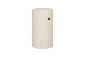 Piedestal Hide Ø38x68 cm - Light ivory textured - Hem
