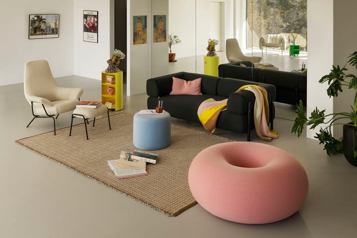 Puf Boa Ø114 cm, Cotton candy Hem