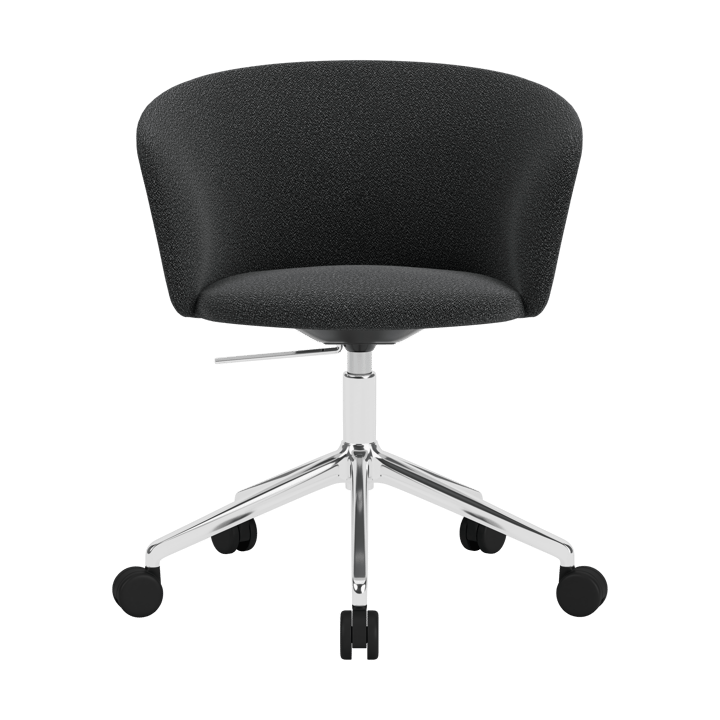 Silla de oficina Kendo Swivel con 5 ruedas - Graphite-polished aluminium - Hem