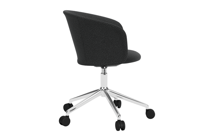 Silla de oficina Kendo Swivel con 5 ruedas, Graphite-polished aluminium Hem