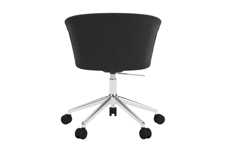 Silla de oficina Kendo Swivel con 5 ruedas, Graphite-polished aluminium Hem