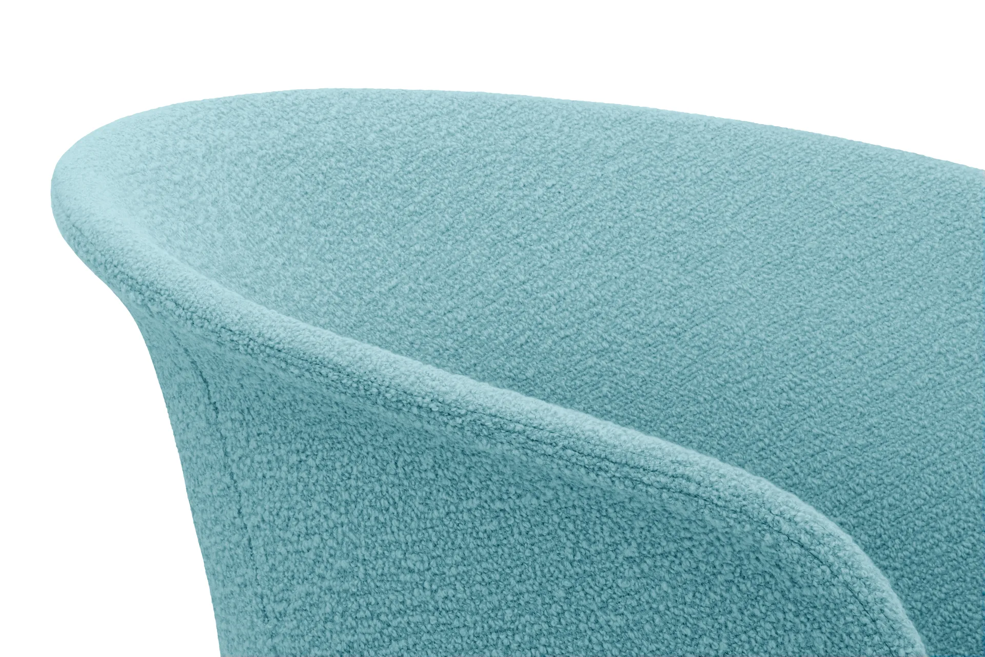 Silla de oficina Kendo Swivel con 5 ruedas, Icicle-polished aluminium Hem