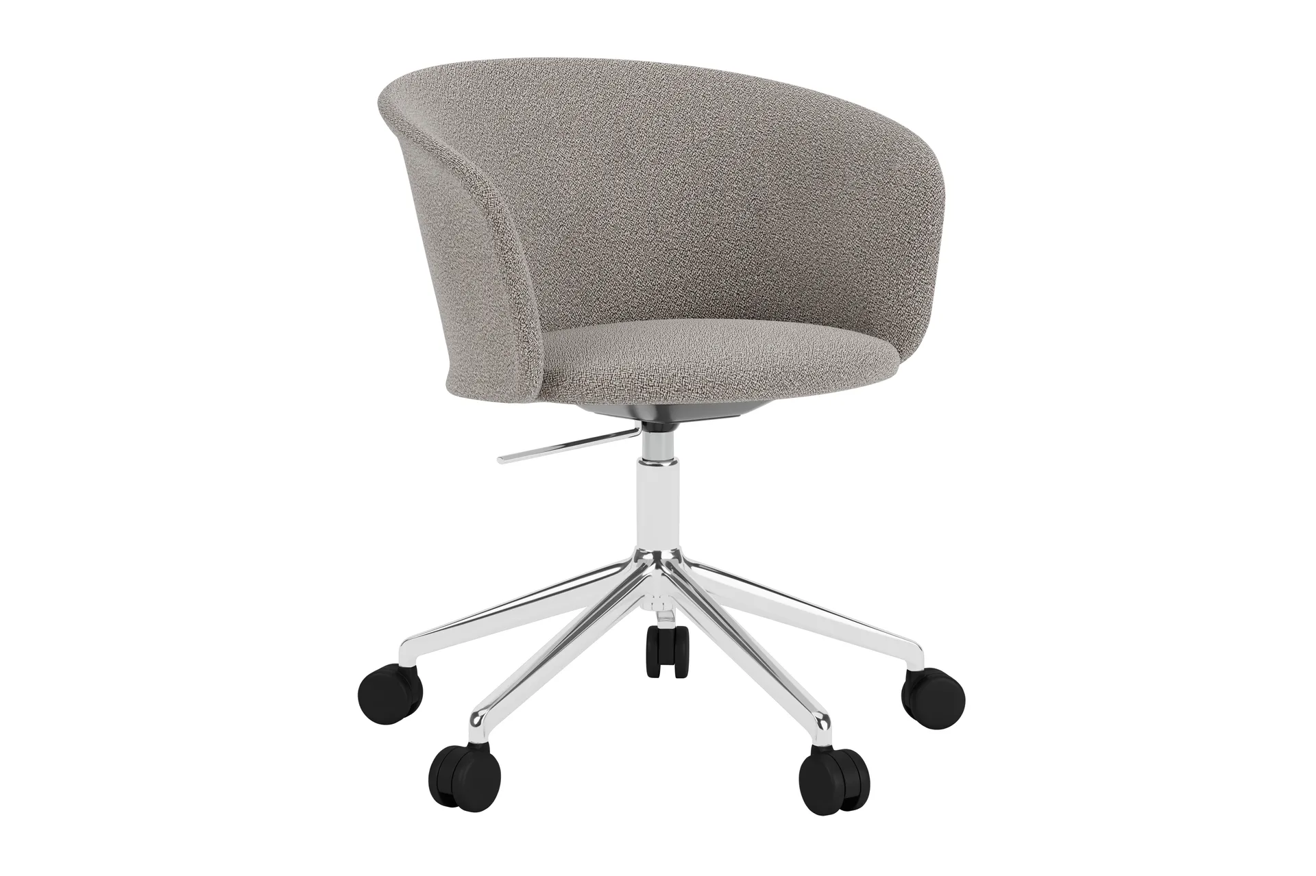 Silla de oficina Kendo Swivel con 5 ruedas, Porcelain-polished aluminium Hem